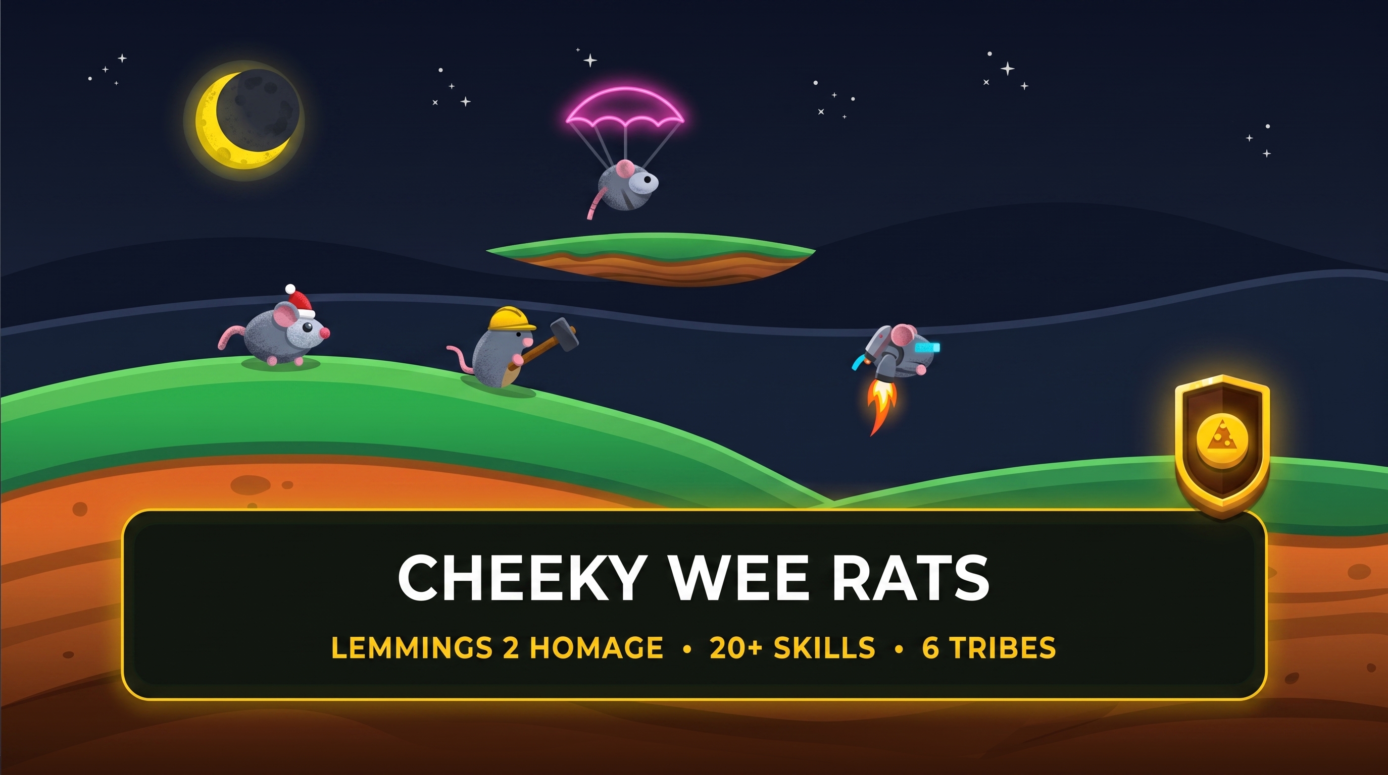 Cheeky Wee Rats Lemmings 2 Homage Game Art